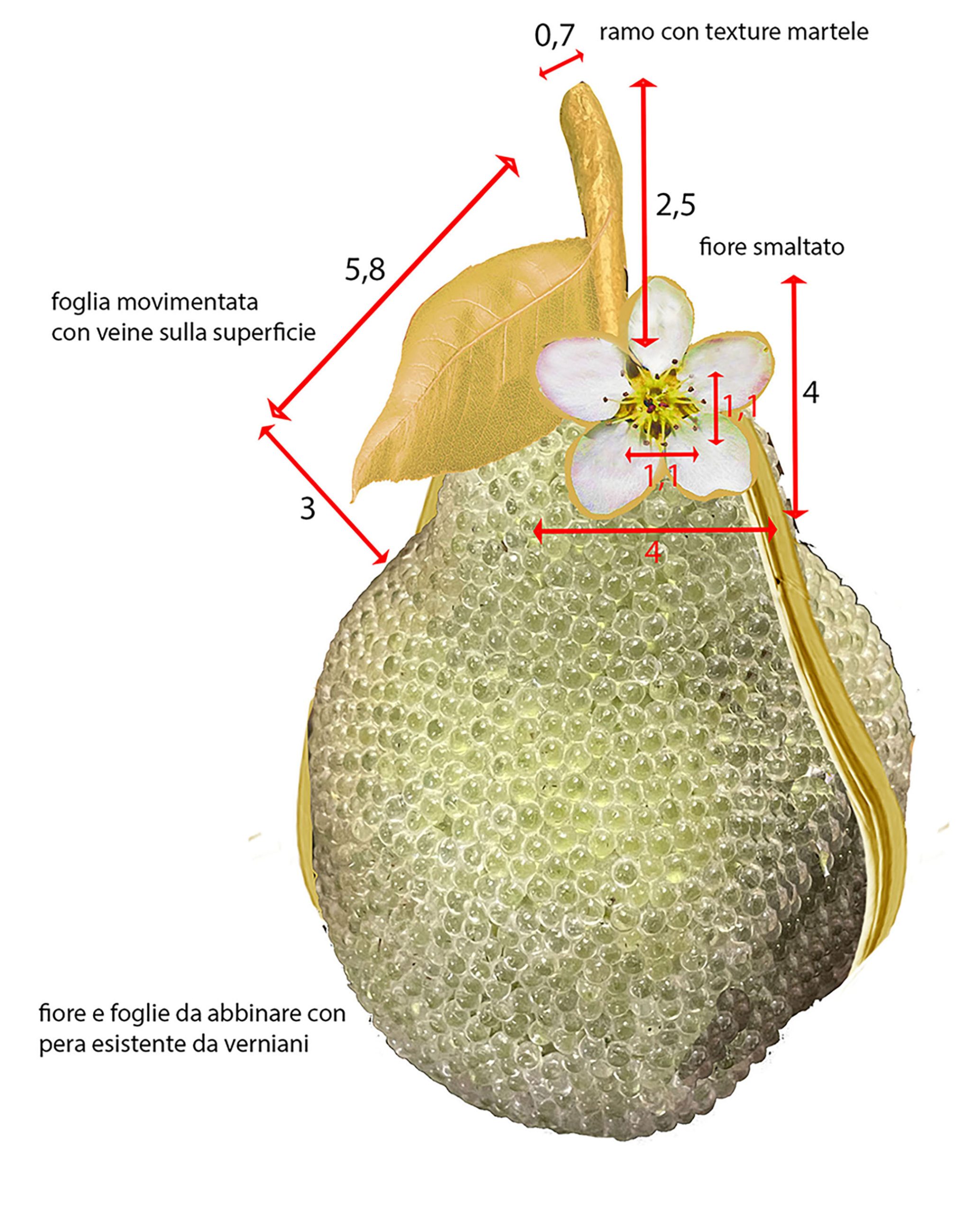 Pear clutch close-up — Oscar de la Renta by Elsa Sen